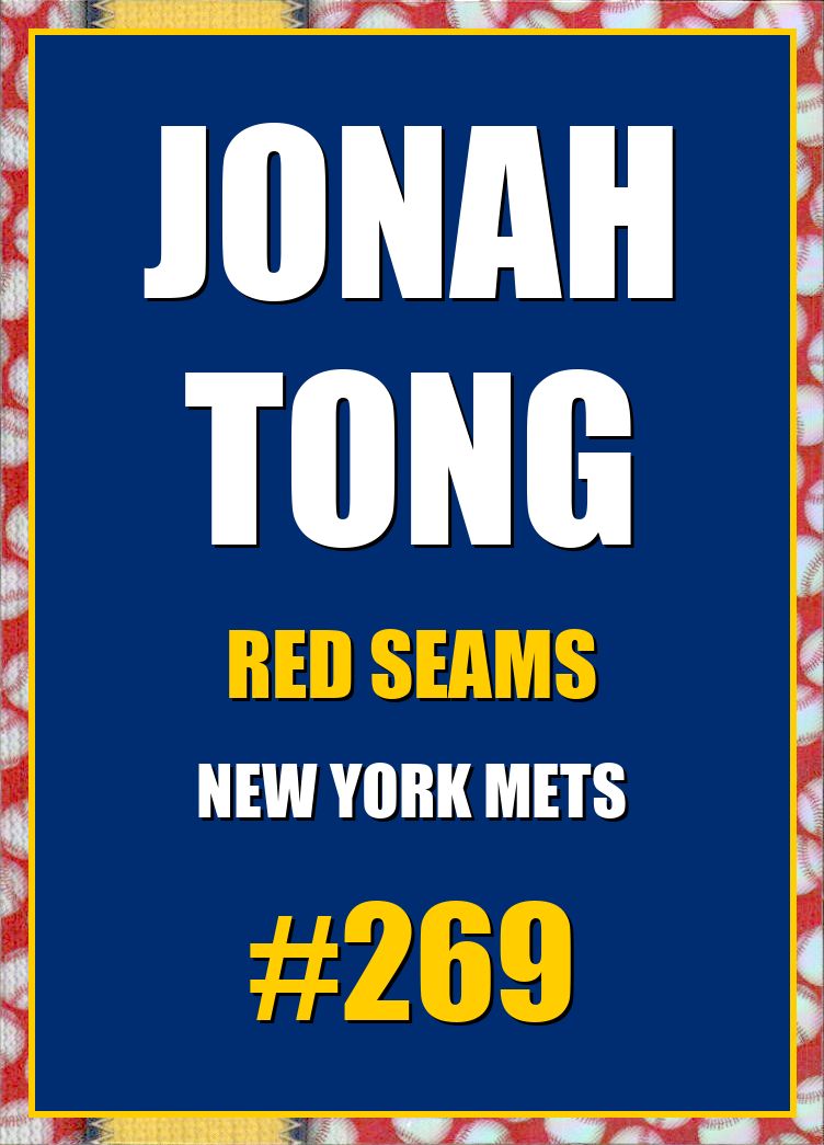 2026 Topps Chrome Jonah Tong Red Seams Refractor #269
