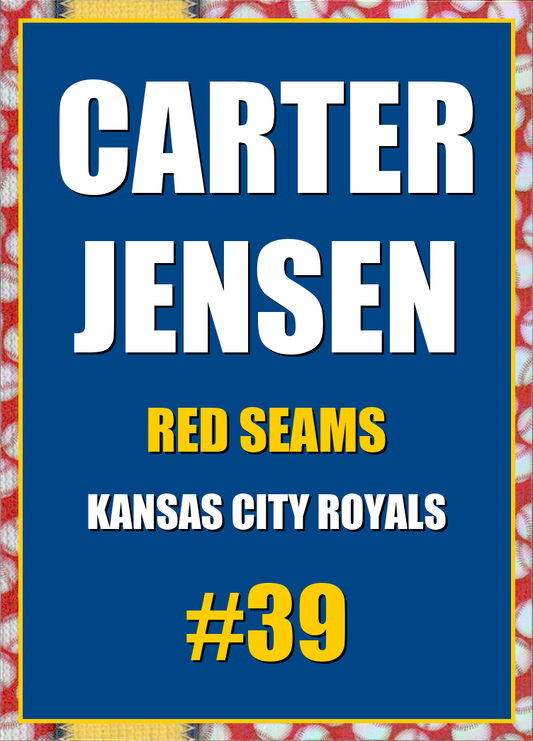 2026 Topps Chrome Carter Jensen Red Seams Refractor #39