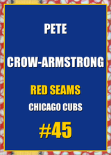 2026 Topps Chrome Pete Crow-Armstrong Red Seams Refractor #45