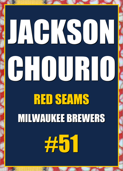 2026 Topps Chrome Jackson Chourio Red Seams Refractor #51