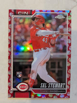 2026 Topps Chrome Sal Stewart Red Seams Refractor #6