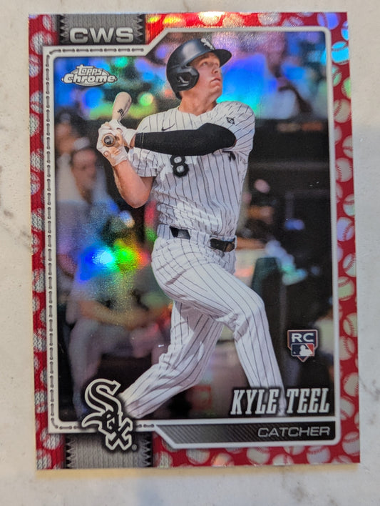 2026 Topps Chrome Kyle Teel Red Seams Refractor #63