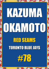 2026 Topps Chrome Kazuma Okamoto Red Seams Refractor #78