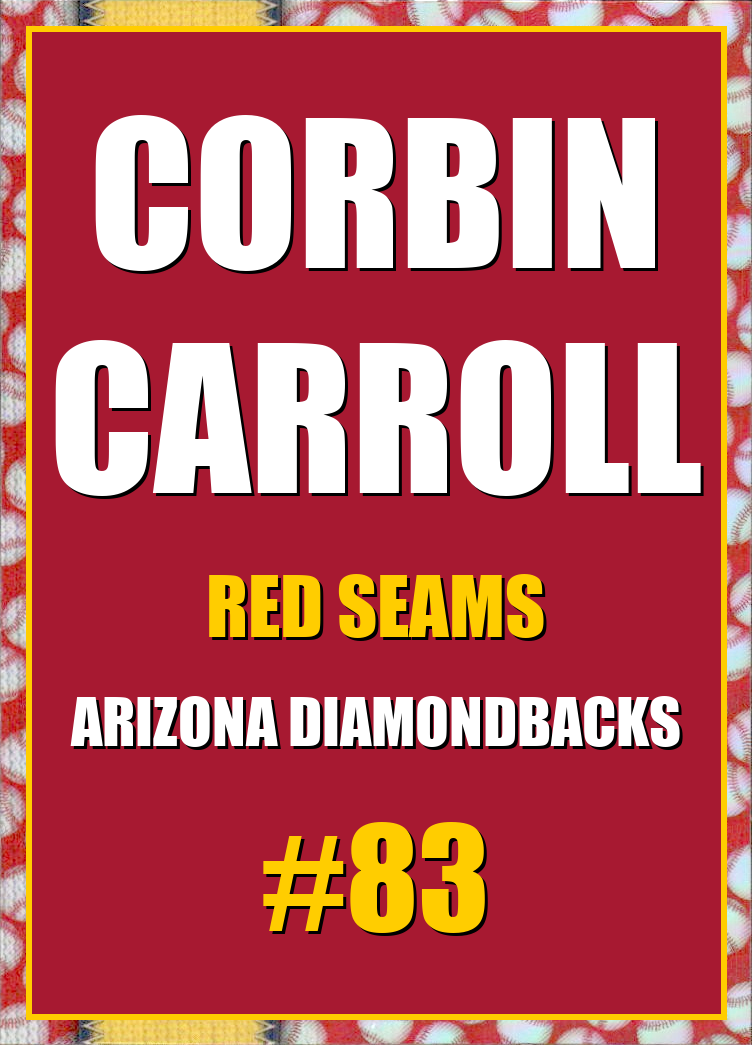 2026 Topps Chrome Corbin Carroll Red Seams Refractor #83