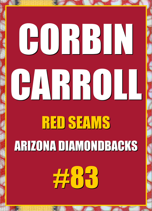 2026 Topps Chrome Corbin Carroll Red Seams Refractor #83