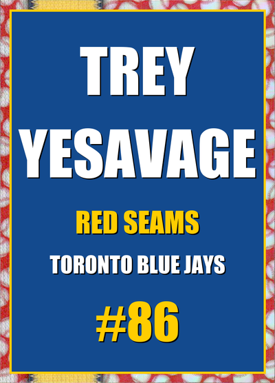 2026 Topps Chrome Trey Yesavage Red Seams Refractor #86