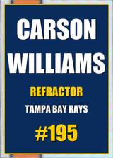 2026 Topps Chrome Carson Williams Refractor #195