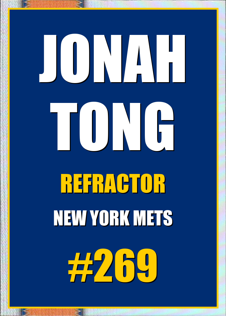 2026 Topps Chrome Jonah Tong Refractor #269