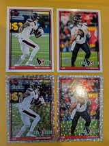 2026 Topps Football Houston Texans 1991 Topps Paper + Mega Box Crackle Foil Combo - 4 Cards