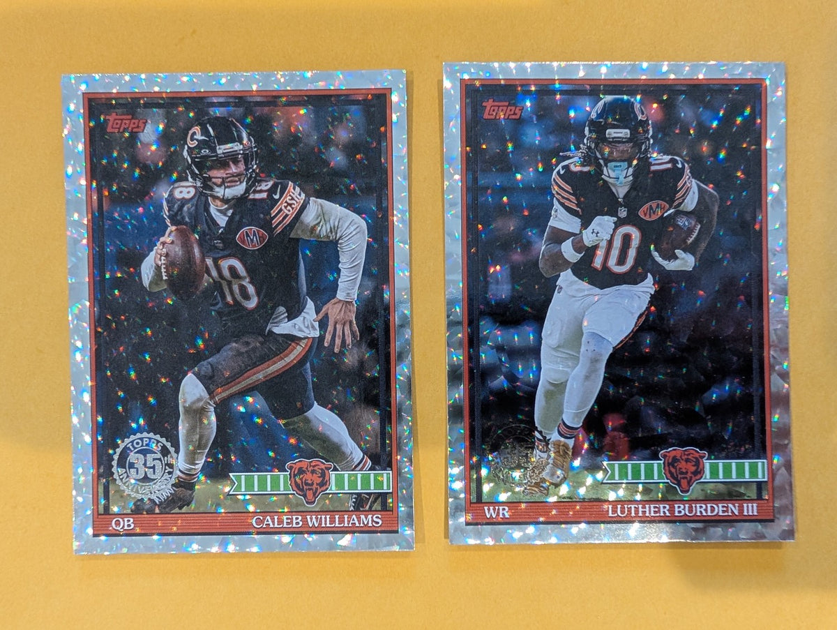 2026 Topps Football Chicago Bears 1991 Topps Mega Box Crackle Foil Insert Pack - 2 Cards