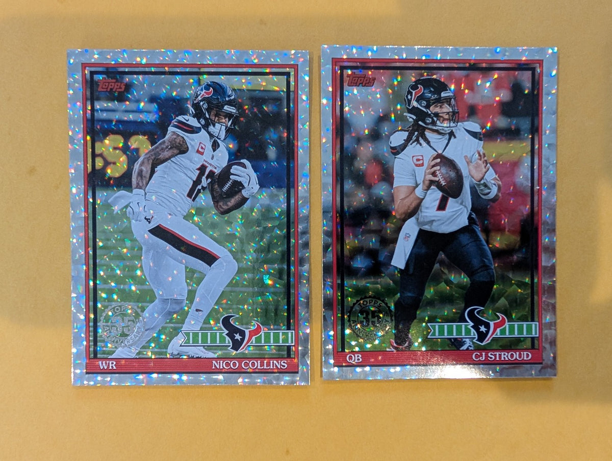 2026 Topps Football Houston Texans 1991 Topps Mega Box Crackle Foil Insert Pack - 2 Cards