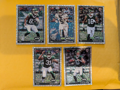 2026 Topps Football New York Jets 1991 Topps Mega Box Crackle Foil Insert Pack - 5 Cards