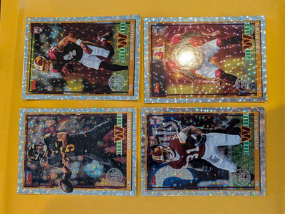 2026 Topps Football Washington Commanders 1991 Topps Mega Box Crackle Foil Insert Pack - 4 Cards