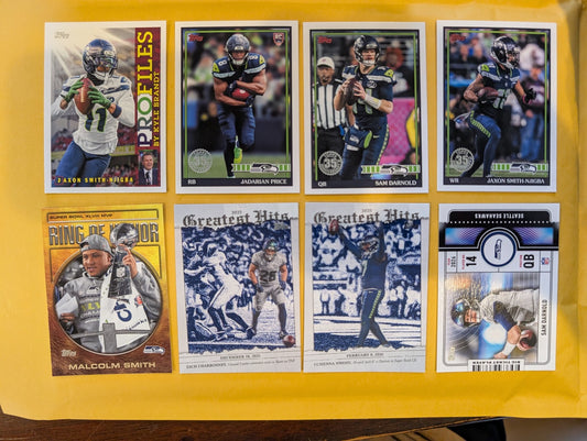 2026 Topps Football Seattle Seahawks Insert Team Pack - 8 Cards