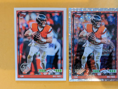 2026 Topps Football Bo Nix Denver Broncos Insert Player Pack - 2 Cards