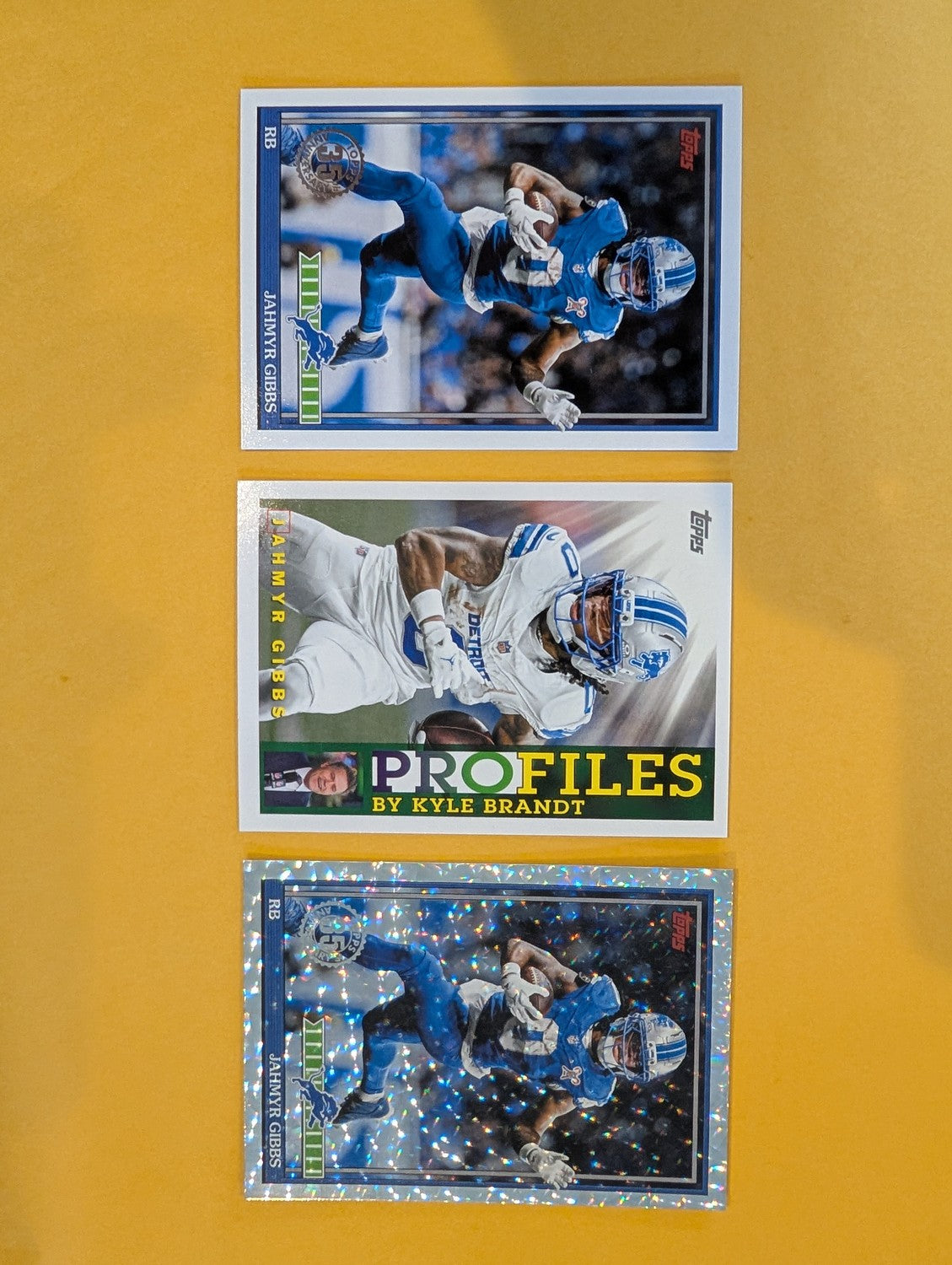 2026 Topps Football Jahmyr Gibbs Detroit Lions Insert Player Pack - 3 Cards