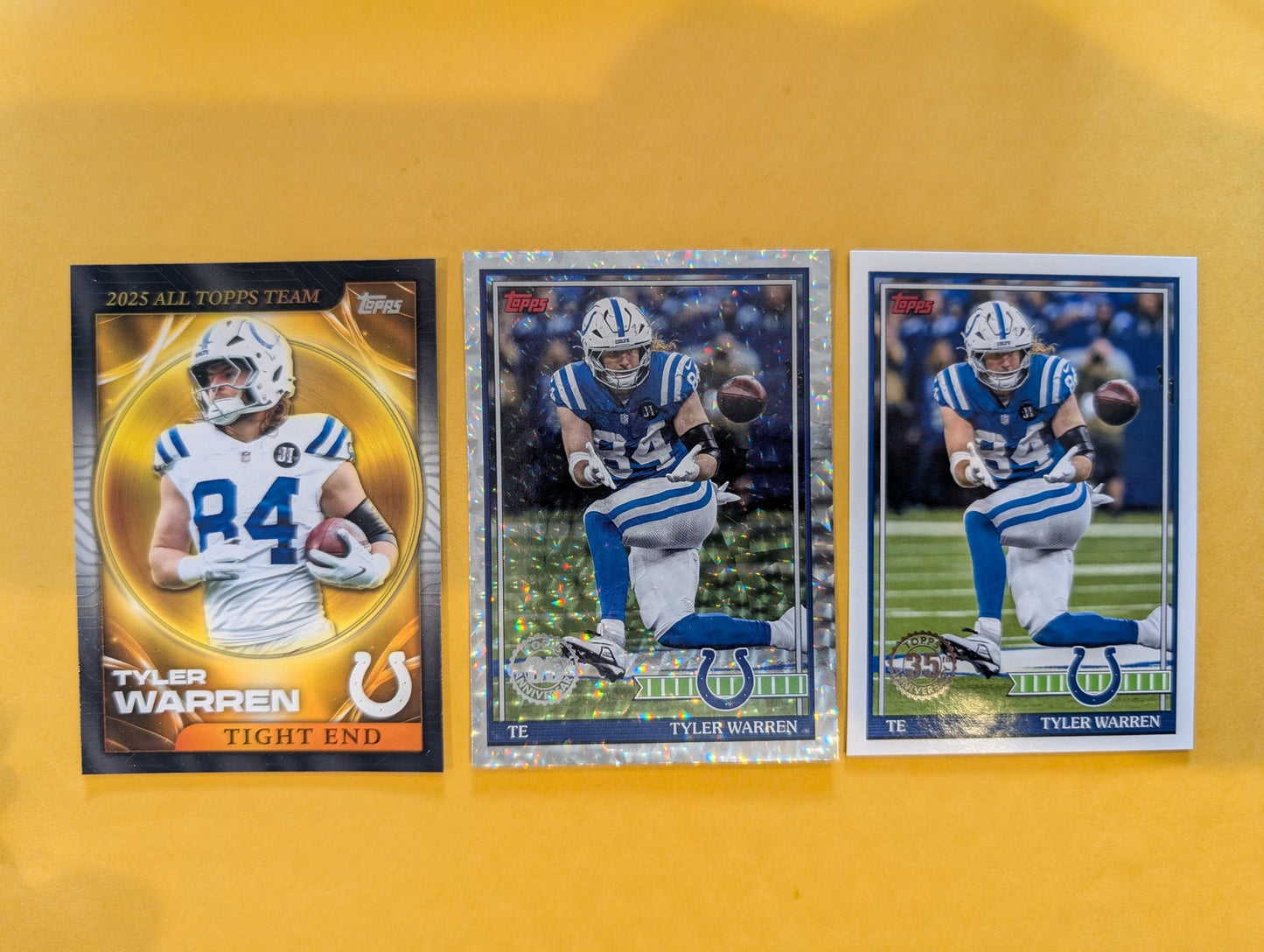 2026 Topps Football Tyler Warren Indianapolis Colts Insert Player Pack - 3 Cards