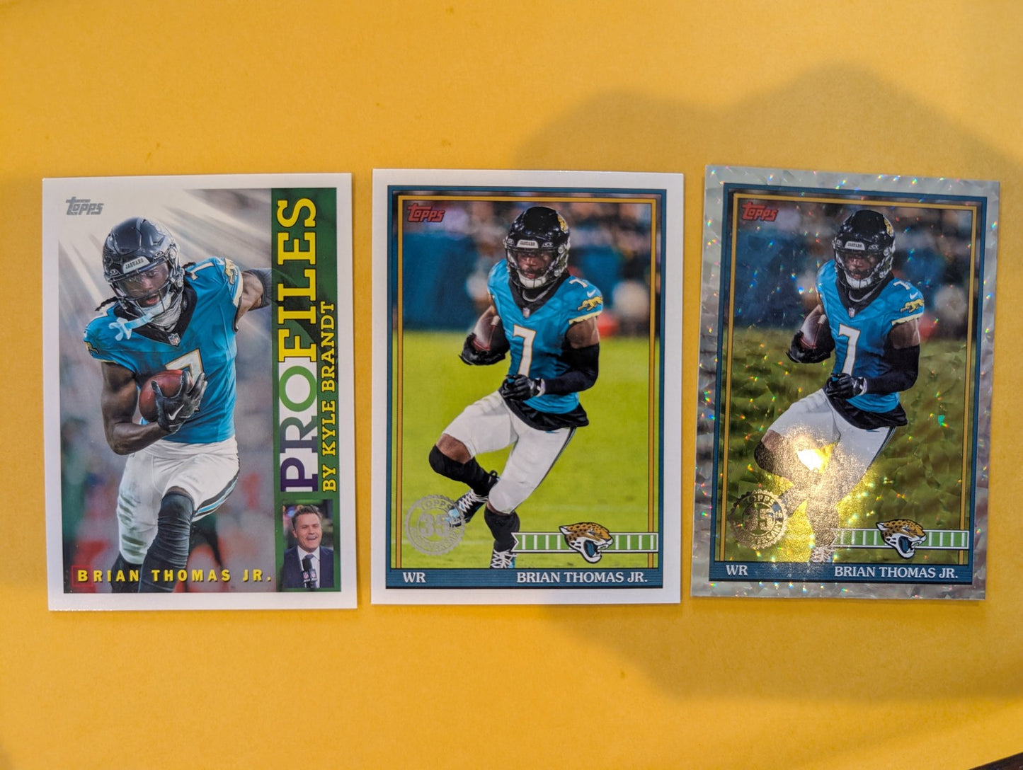 2026 Topps Football Brian Thomas Jr. Jacksonville Jaguars Insert Player Pack - 3 Cards