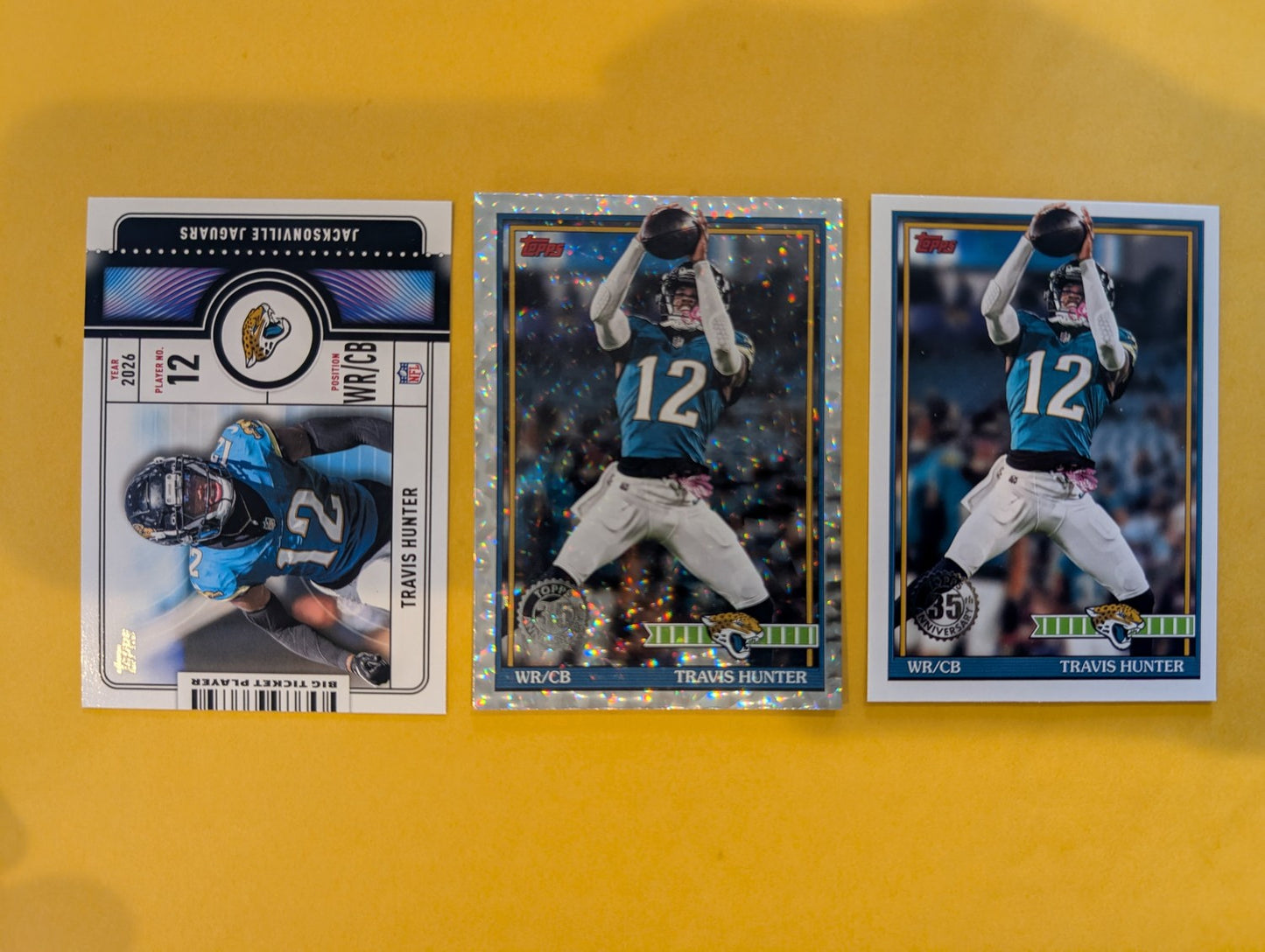 2026 Topps Football Travis Hunter Jacksonville Jaguars Insert Player Pack - 3 Cards