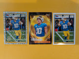 2026 Topps Football Justin Herbert Los Angeles Chargers Insert Player Pack - 3 Cards