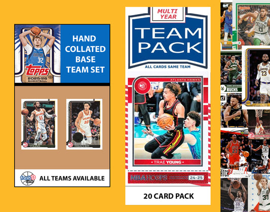 2025-26 Topps NBA Team Set + Multiyear Pack Atlanta Hawks 2025 2026 2024 Trae Young