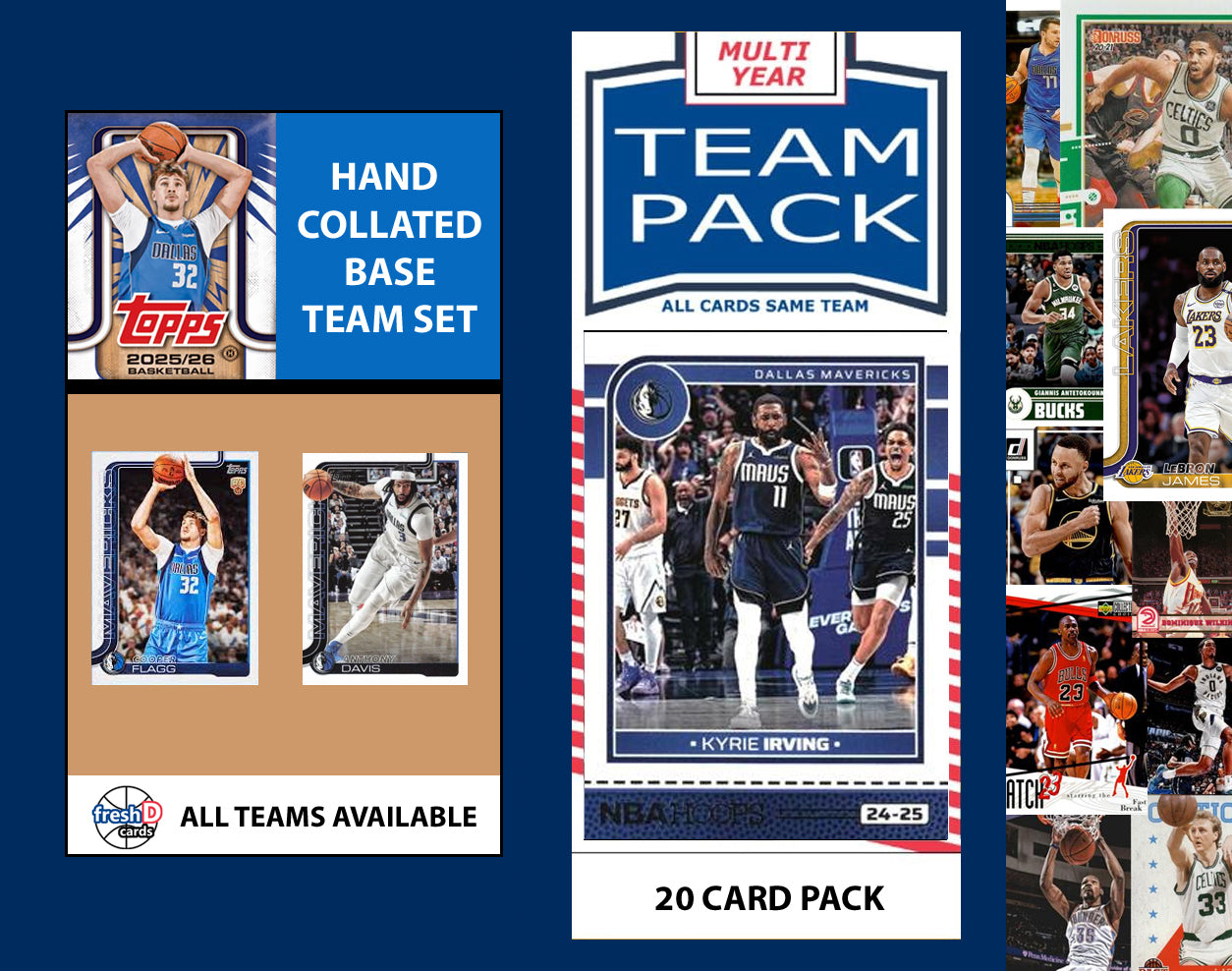 2025-26 Topps NBA Team Set + Multiyear Pack Denver Nuggets 2025 2024 Nikola Jokic