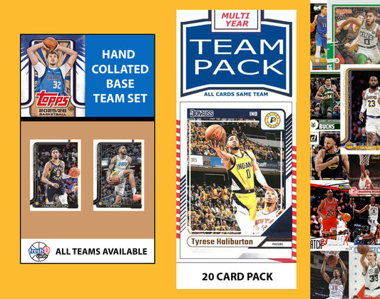 2025-26 Topps NBA Team Set + Multiyear Pack Indiana Pacers 2025 2024 Haliburton