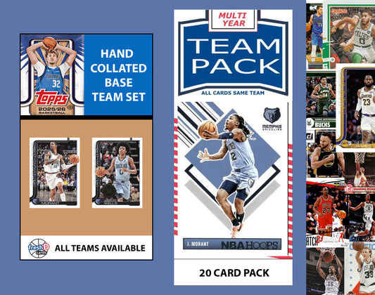 2025-26 Topps NBA Team Set + Multiyear Pack Memphis Grizzlies 2025 2024 Ja Morant