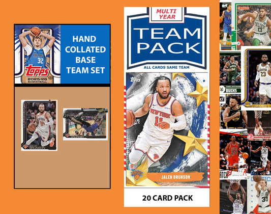 2025-26 Topps NBA Team Set + Multiyear Pack New York Knicks 2025 2026 2024 Brunson