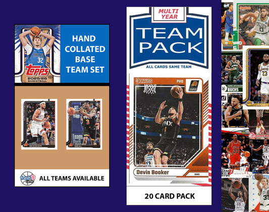 2025-26 Topps NBA Team Set + Multiyear Pack Phoenix Suns 2025 2024 Devin Booker