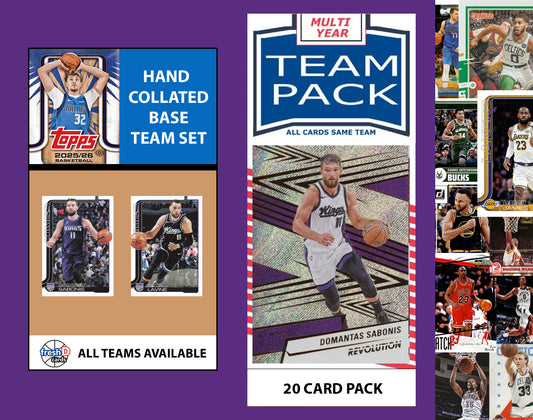 2025-26 Topps NBA Team Set + Multiyear Pack Sacramento Kings 2025 2024 Sabonis