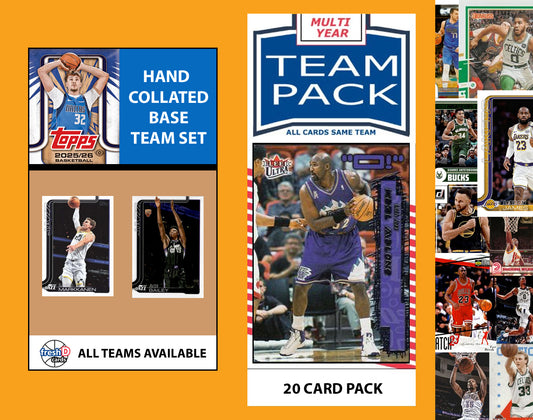 2025-26 Topps NBA Team Set + Multiyear Pack Utah Jazz 2025 2024 Sharpe Ace Bailey