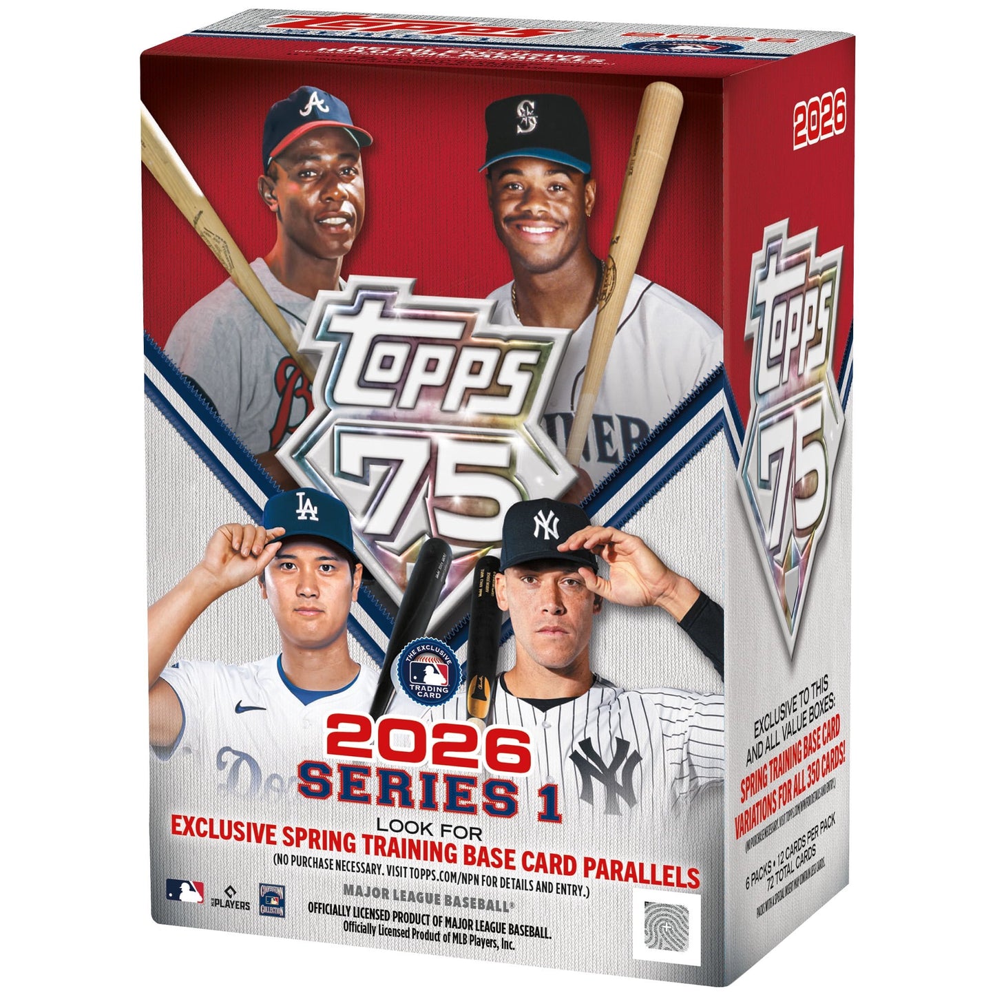 2026 Topps Series 1 Blaster Box - 6 Packs Per Box - 72 Total Cards