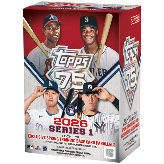 2026 Topps Series 1 Blaster Box - 6 Packs Per Box - 72 Total Cards