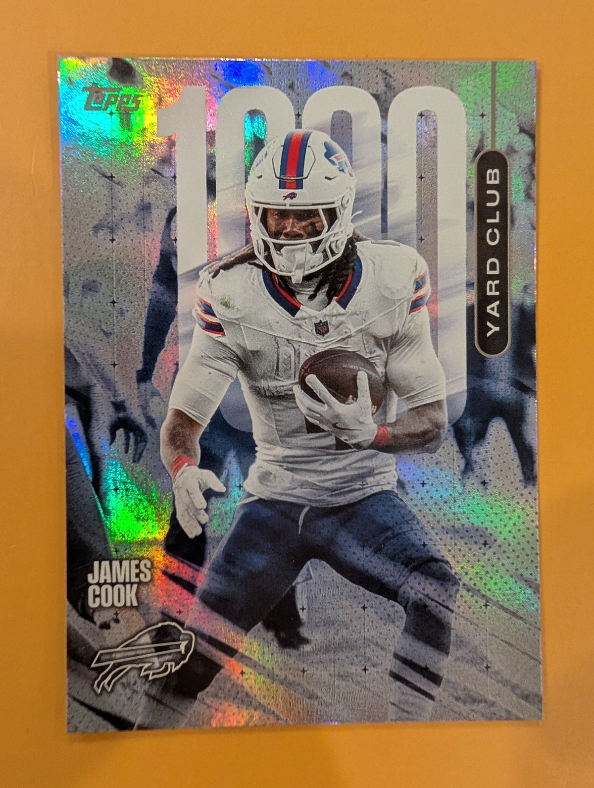 2026 Topps Football James Cook Buffalo Bills 1000 Yard Club Case Hit SSP #1YC-1