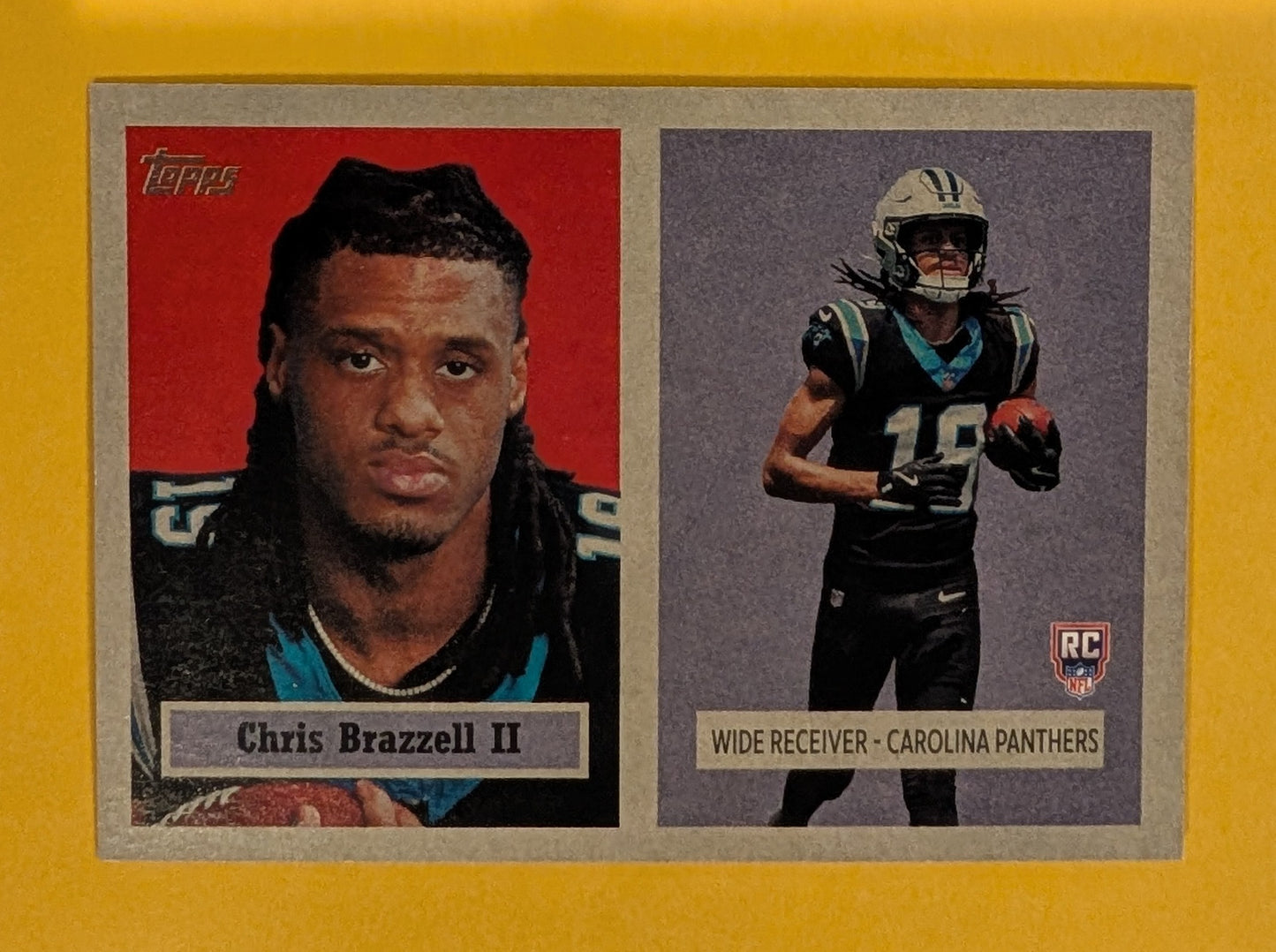 2026 Topps Football Chris Brazzell II Panthers 1957 Variation RC #57RV-CBZ