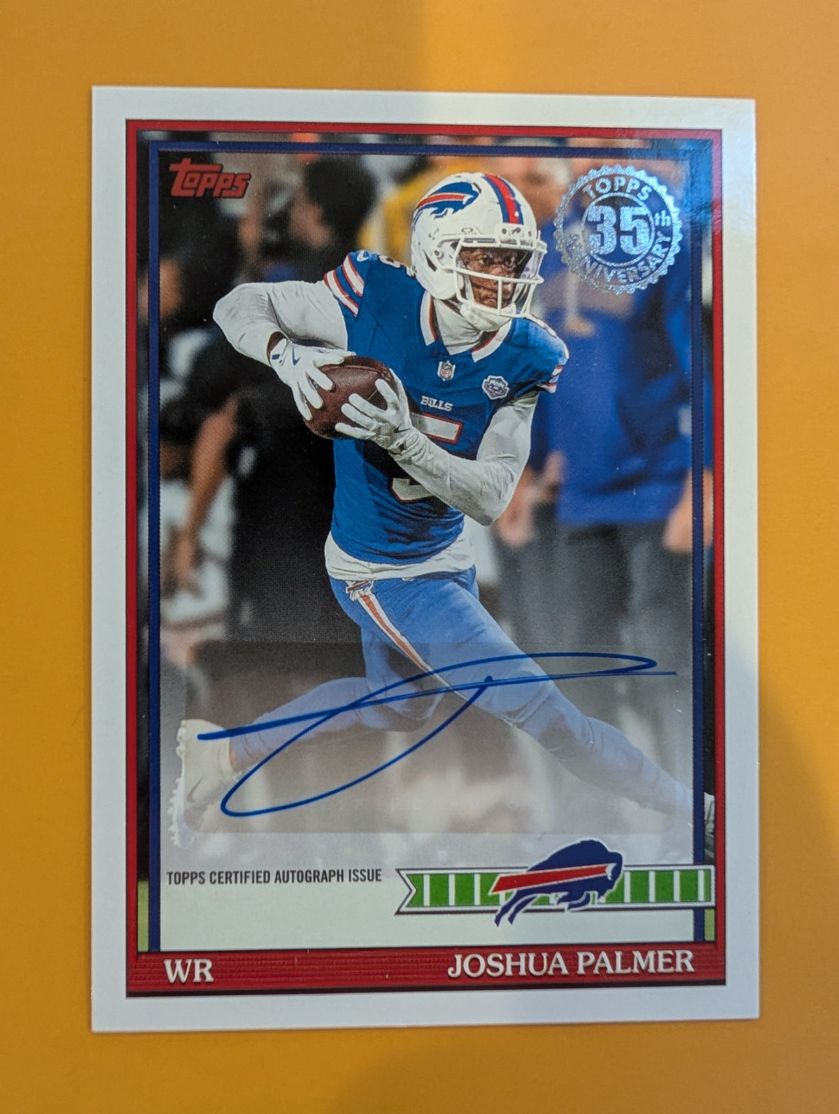 2026 Topps Football Joshua Palmer Bills 1991 Topps Autograph #91AC-JP