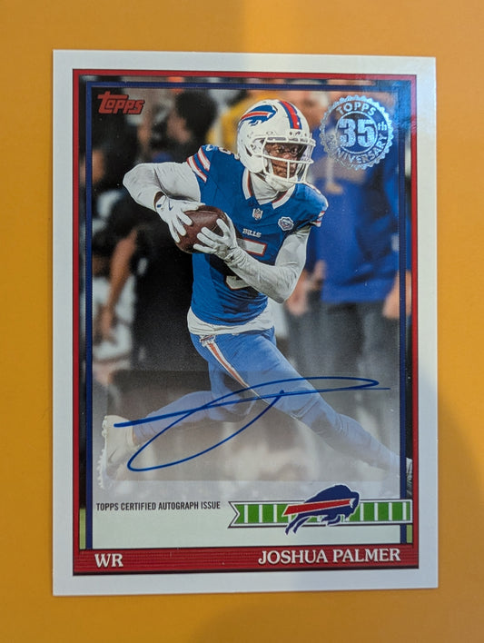 2026 Topps Football Joshua Palmer Bills 1991 Topps Autograph #91AC-JP