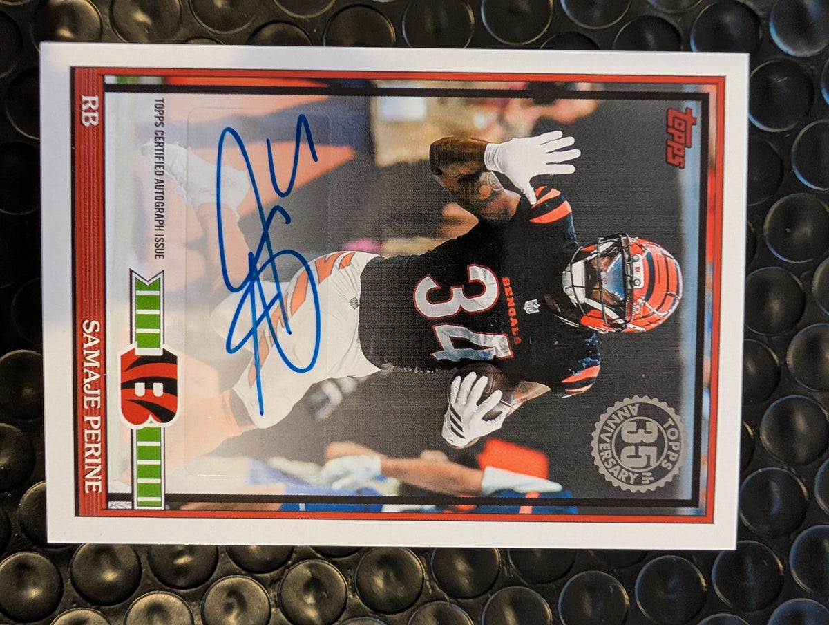 2026 Topps Football Samaje Perine Bengals 1991 Topps Auto #91AC-SP