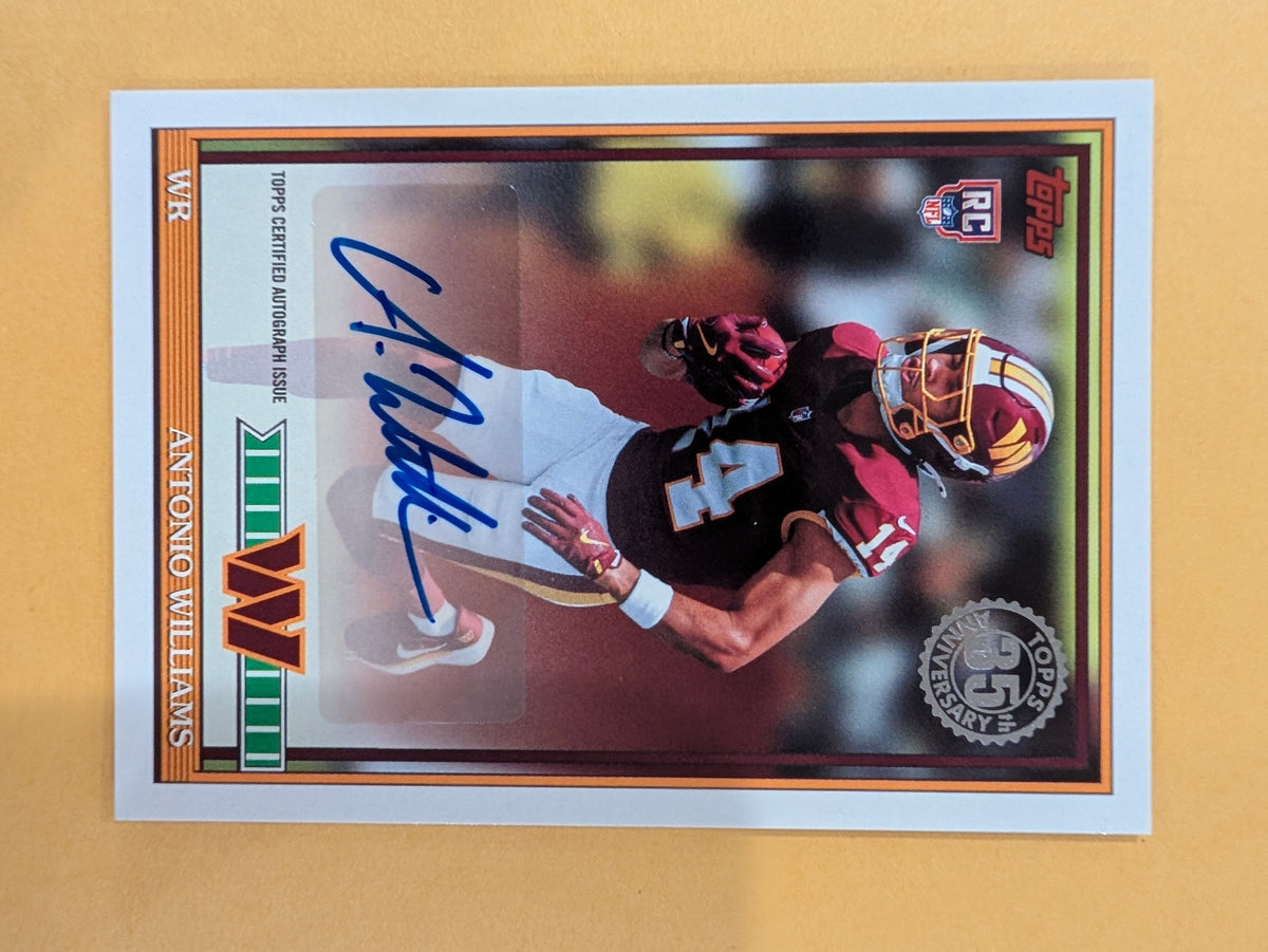 2026 Topps Football Antonio Williams Commanders 1991 Rookie Auto RC #91FRA-AW