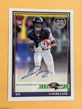 2026 Topps Football Ja'Kobi Lane Baltimore Ravens 1991 Rookie Auto RC #91FRA-JLA
