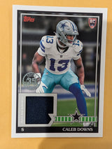 2026 Topps Football Caleb Downs Dallas Cowboys 1991 Rookie Relic RC #91RR-CDO