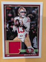 2026 Topps Football Brock Purdy San Francisco 49ers 1991 Topps Relic #91TFR-BP
