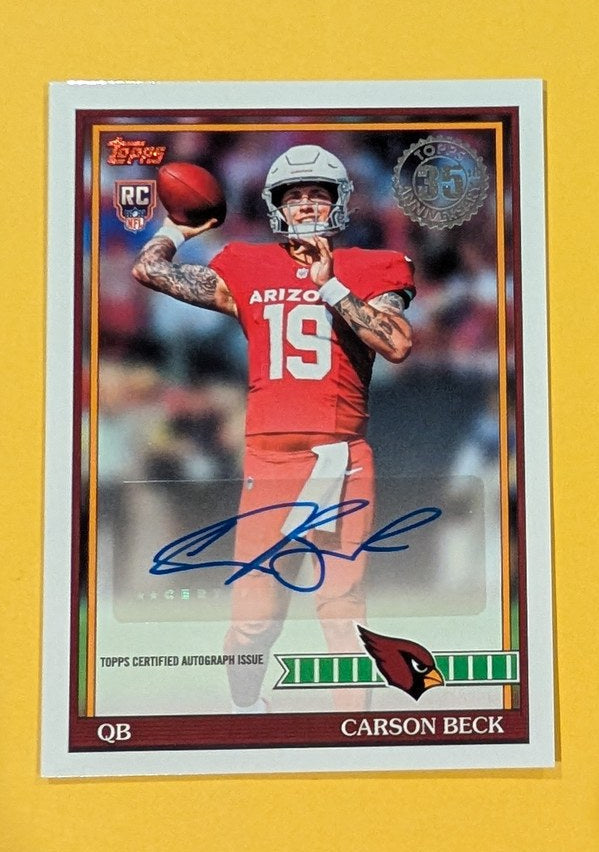 2026 Topps Football Carson Beck Rookie Autograph #91FRA-CB - front