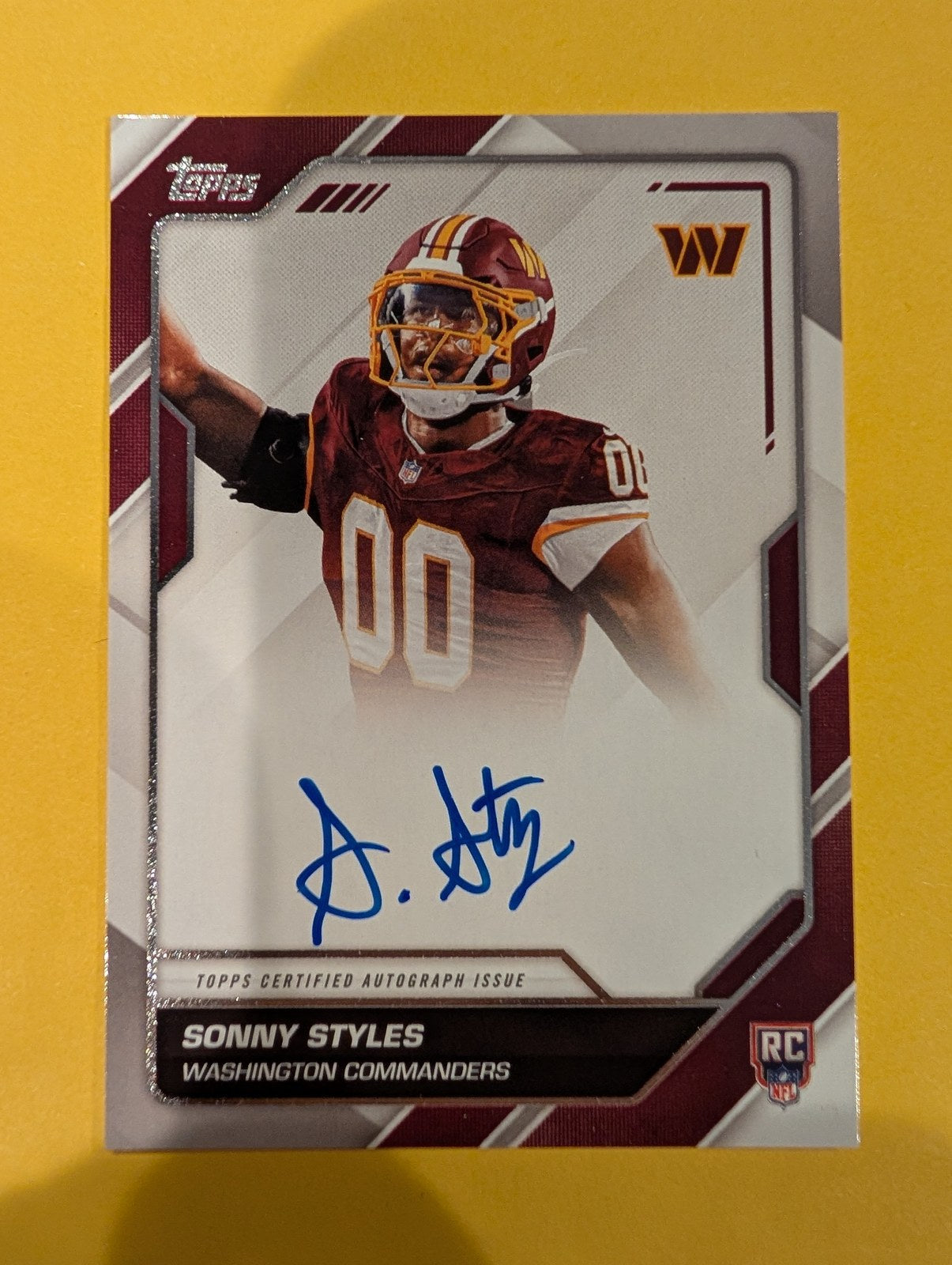 2026 Topps Football Sonny Styles Rookie Certified Autograph - front