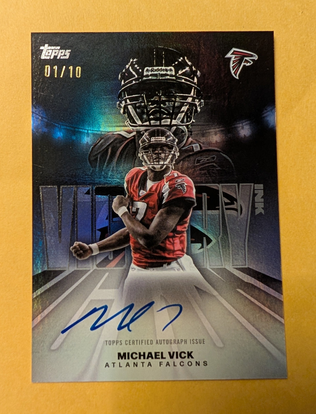 2026 Topps Football Michael Vick Falcons Victory Ink Auto Black SSP /10 #VI-MV
