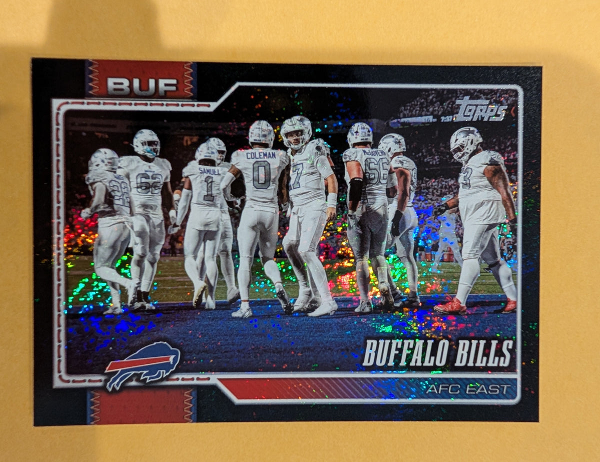 2026 Topps Football Buffalo Bills Team Card Black Foil SSP /10 #279