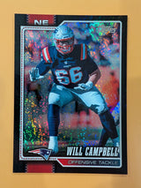 2026 Topps Football Will Campbell Patriots Black Rainbow Foil SSP /10 RC #137