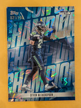 2026 Topps Football Devon Witherspoon Seahawks All Hail The Champ Blue SP /150