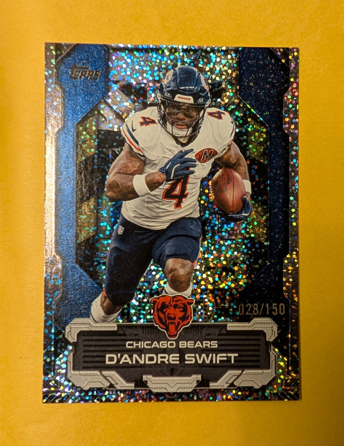 2026 Topps Football D'Andre Swift Bears Touchdown Machines Blue Case Hit /150